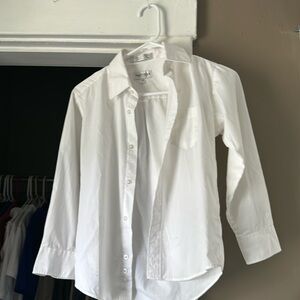 Button down dress shirt white